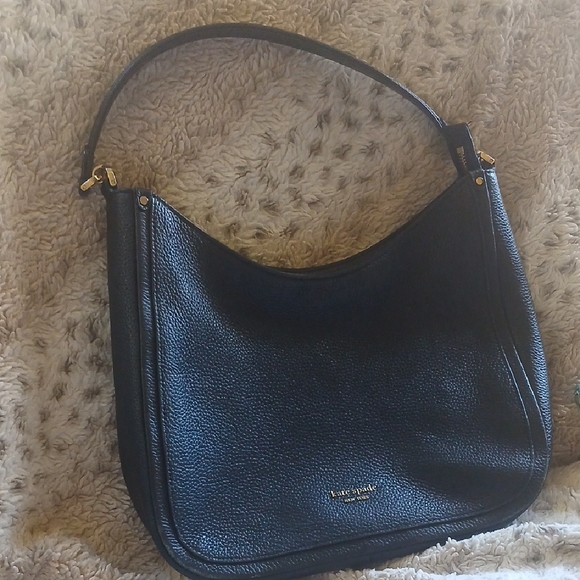 Kate Spade Black Pebbled Leather Shoulder Bag - Picture 1 of 17